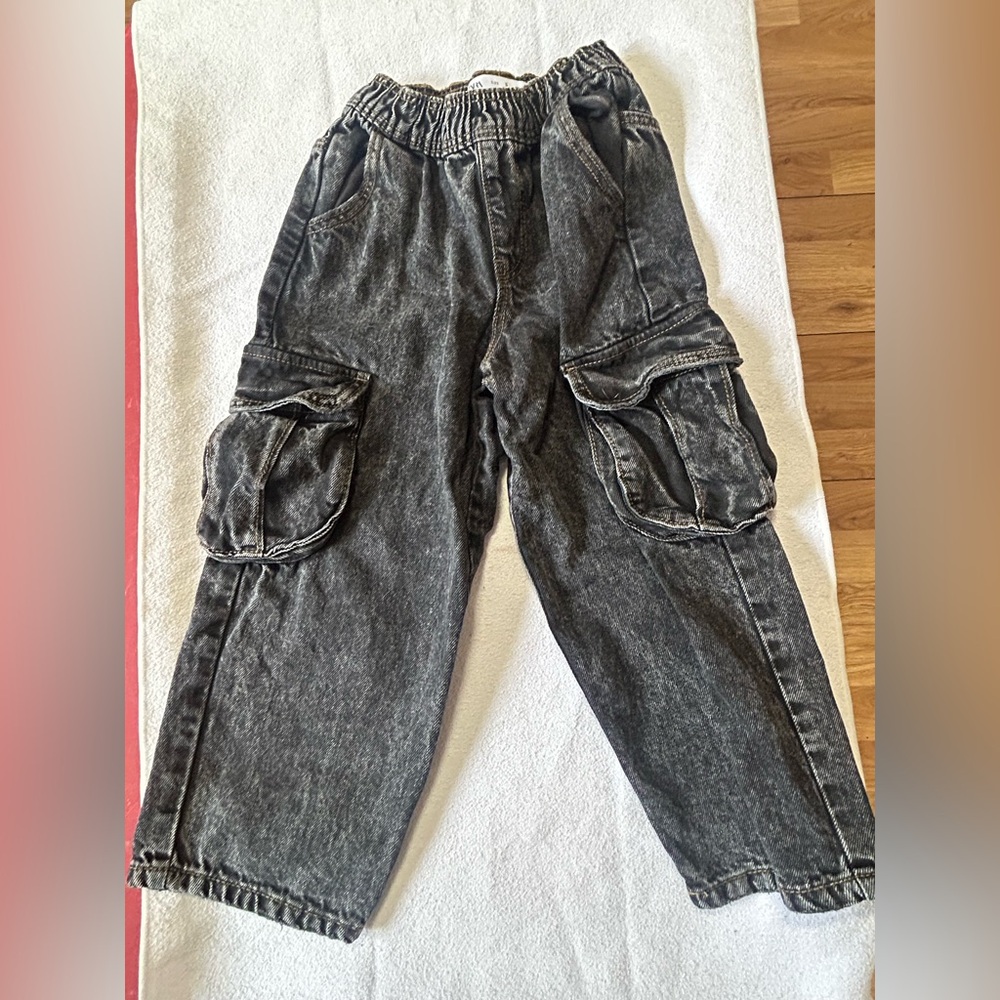 Zara Charcoal Elastic Waist Pants